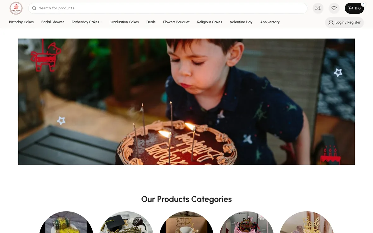 Cakes Forever store screenshot