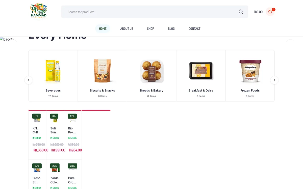Hammad Trade store screenshot